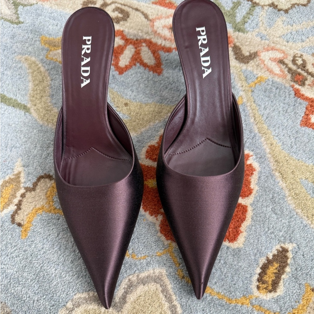 Prada Satin Mules